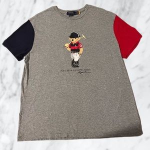 Polo Bear by Ralph Lauren T Shirt Color Block Sleeves